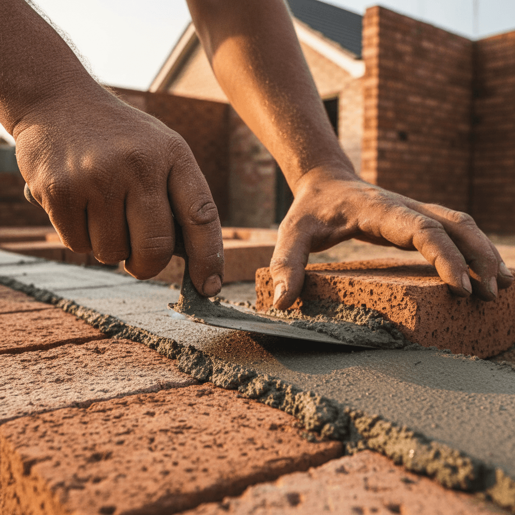 Finished precision masonry installation